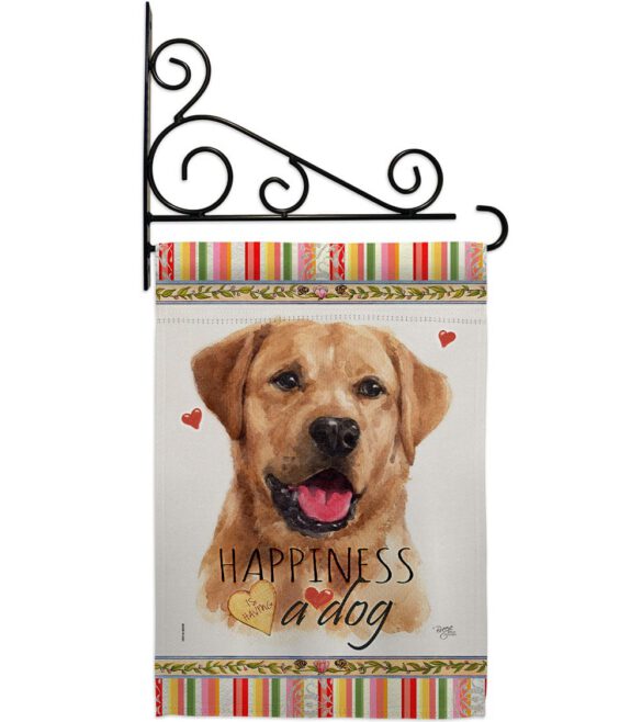 Golden Labrador Retriever Happiness - Pets Nature Vertical Impressions Decorative Flags HG110261 Made In USA - Image 8