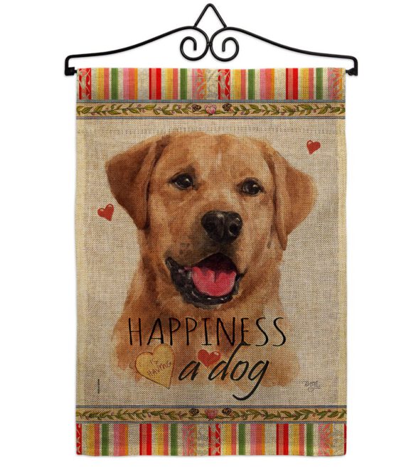 Golden Labrador Retriever Happiness - Pets Nature Vertical Impressions Decorative Flags HG110261 Made In USA - Image 17