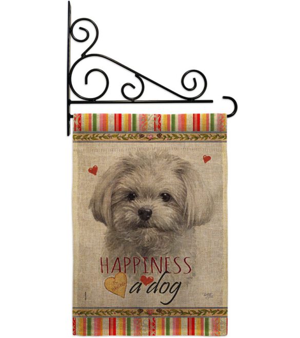 Cute Maltese Happiness - Pets Nature Vertical Impressions Decorative Flags HG110262 Made In USA - Image 18