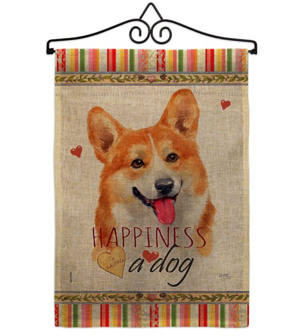 Fawn Corgi Happiness - Pets Nature Vertical Impressions Decorative Flags HG110263 Made In USA - Image 17