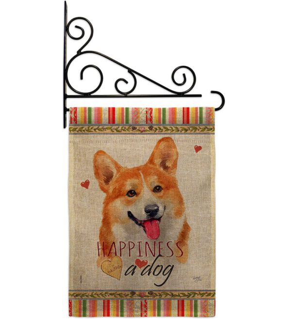 Fawn Corgi Happiness - Pets Nature Vertical Impressions Decorative Flags HG110263 Made In USA - Image 18