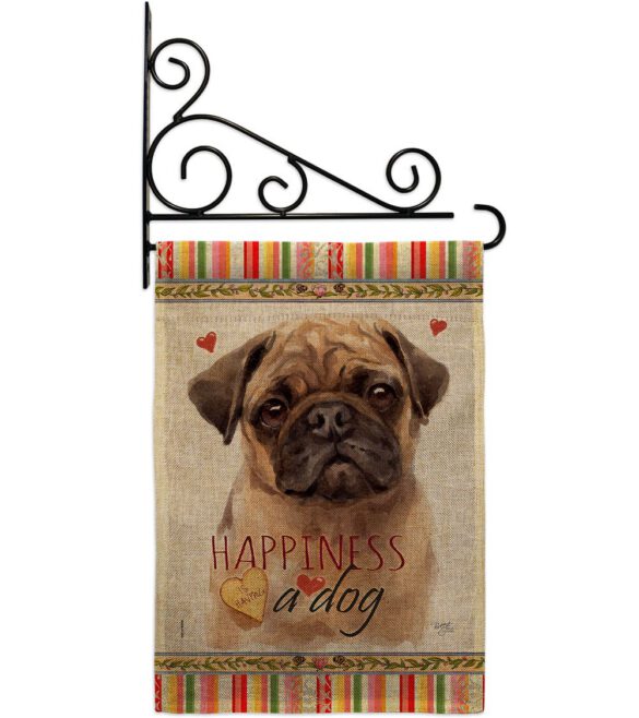 Fawn Pug Happiness - Pets Nature Vertical Impressions Decorative Flags HG110266 Made In USA - Image 18