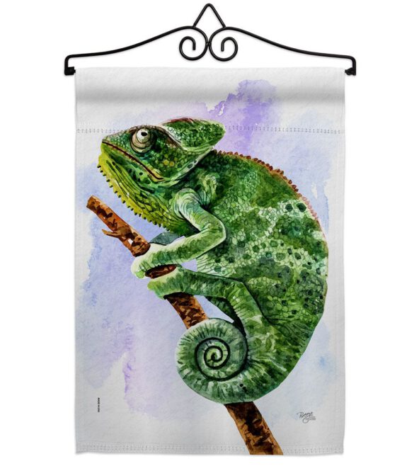 Chameleon - Pets Nature Vertical Impressions Decorative Flags HG110274 Made In USA - Image 7