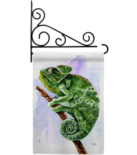 Chameleon - Pets Nature Vertical Impressions Decorative Flags HG110274 Made In USA - Image 8