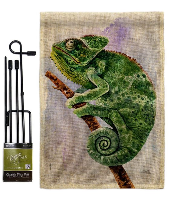 Chameleon - Pets Nature Vertical Impressions Decorative Flags HG110274 Made In USA - Image 14