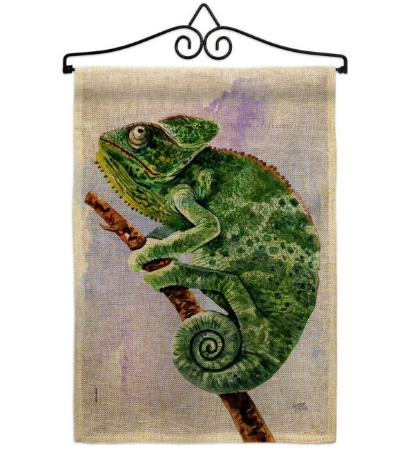 Chameleon - Pets Nature Vertical Impressions Decorative Flags HG110274 Made In USA - Image 17