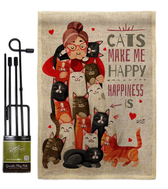 Crazy Cat Lady - Pets Nature Vertical Impressions Decorative Flags HG137512 Made In USA - Image 14