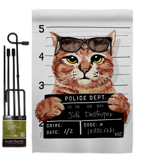 Bad Kitty - Pets Nature Vertical Impressions Decorative Flags HG137530 Made In USA - Image 5