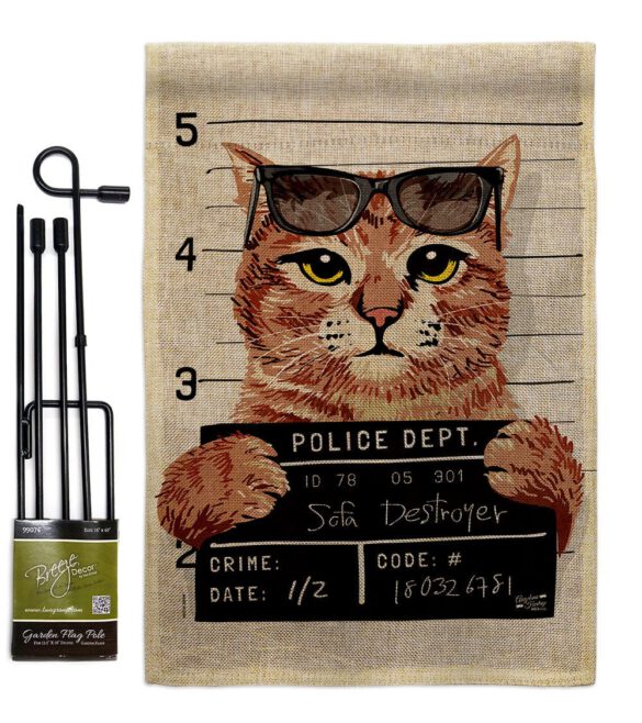 Bad Kitty - Pets Nature Vertical Impressions Decorative Flags HG137530 Made In USA - Image 15