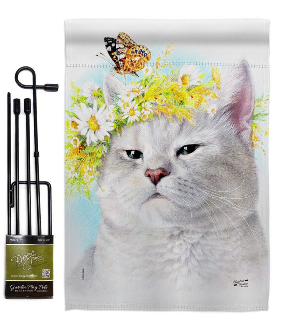 Garden Kitty - Pets Nature Vertical Impressions Decorative Flags HG137546 Made In USA - Image 4
