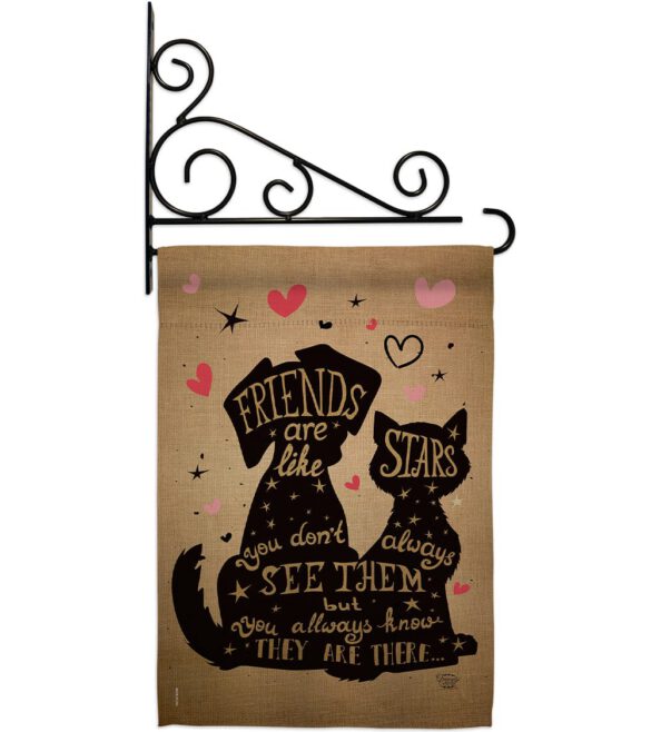 Friends are like Stars - Pets Nature Vertical Impressions Decorative Flags HG191085 Made In USA - Image 11