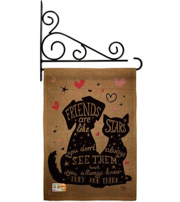 Friends are like Stars - Pets Nature Vertical Impressions Decorative Flags HG191085 Made In USA - Image 12