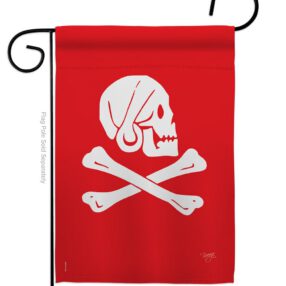 Henry Every - Pirate Coastal Vertical Impressions Decorative Flags HG107036 Made In USA