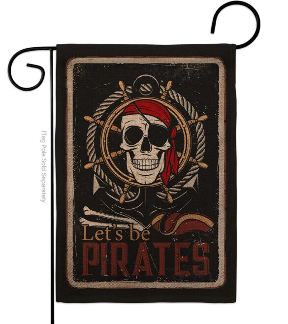 Be Pirates - Pirate Coastal Vertical Impressions Decorative Flags HG137319 Made In USA - Image 12