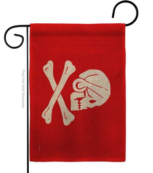 Henry Every Red - Pirate Coastal Impressions Decorative Flags HG141093 Made In USA - Image 13