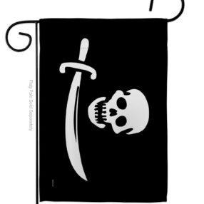 Early Bartholomew Roberts - Pirate Coastal Impressions Decorative Flags HG141193 Made In USA