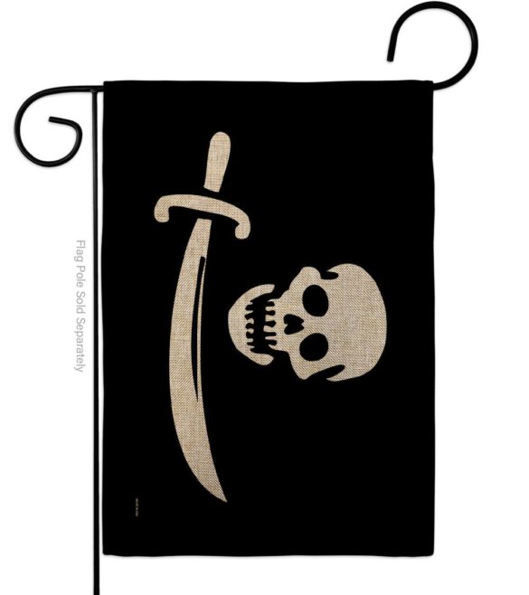 Early Bartholomew Roberts - Pirate Coastal Impressions Decorative Flags HG141193 Made In USA - Image 13