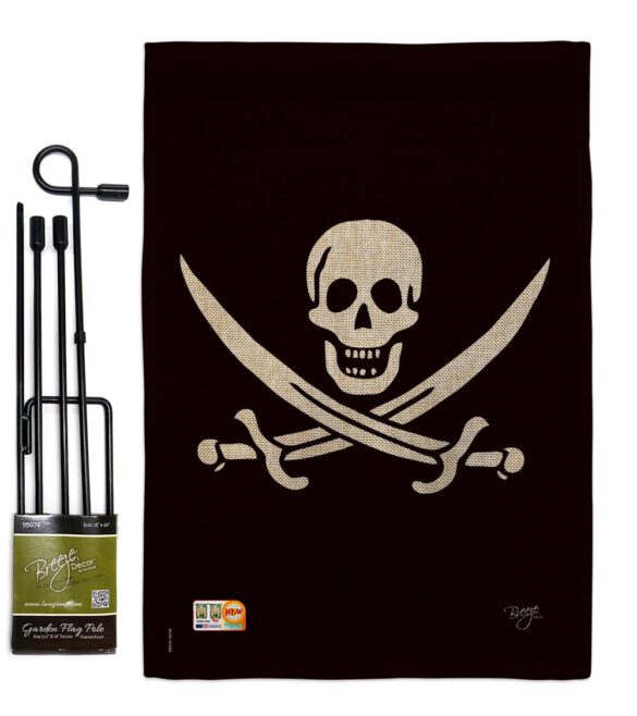 Calico Jack Rackham - Pirate Coastal Vertical Impressions Decorative Flags HG107031 Made In USA - Image 9