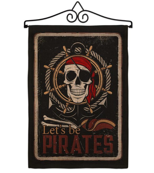 Be Pirates - Pirate Coastal Vertical Impressions Decorative Flags HG137319 Made In USA - Image 14