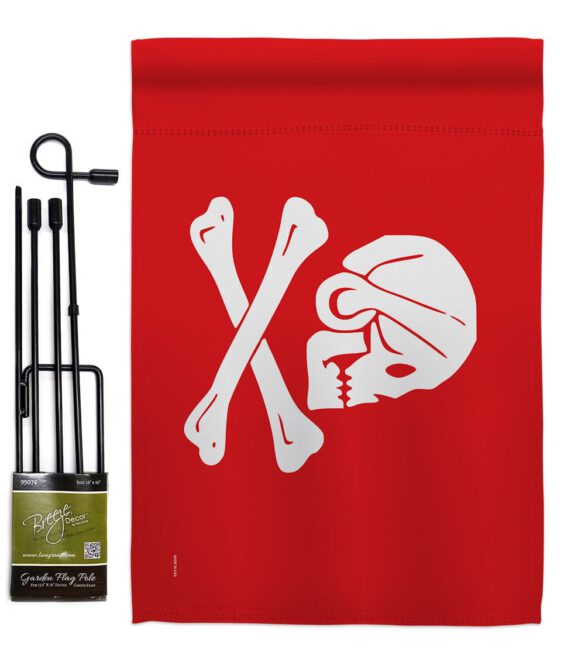 Henry Every Red - Pirate Coastal Impressions Decorative Flags HG141093 Made In USA - Image 2