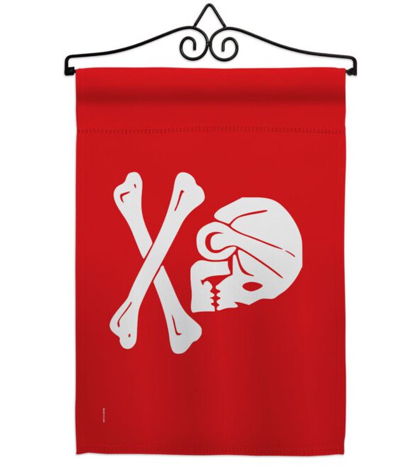 Henry Every Red - Pirate Coastal Impressions Decorative Flags HG141093 Made In USA - Image 3