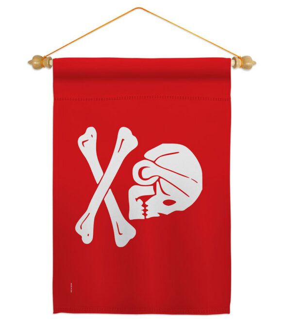Henry Every Red - Pirate Coastal Impressions Decorative Flags HG141093 Made In USA - Image 6