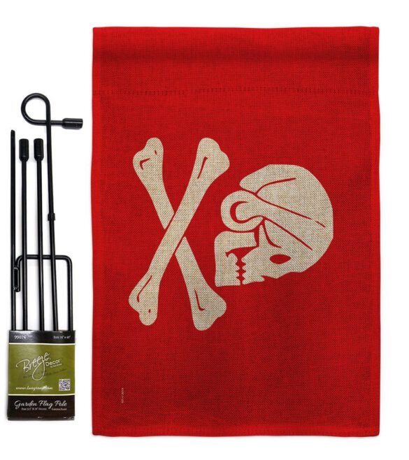 Henry Every Red - Pirate Coastal Impressions Decorative Flags HG141093 Made In USA - Image 14