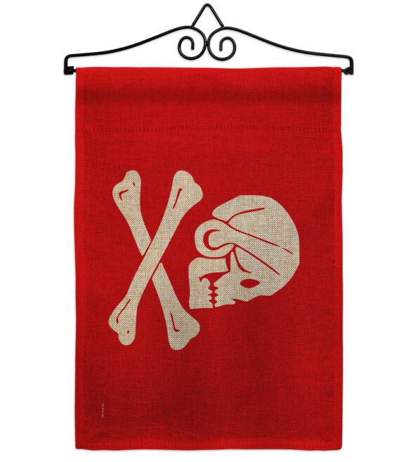 Henry Every Red - Pirate Coastal Impressions Decorative Flags HG141093 Made In USA - Image 15