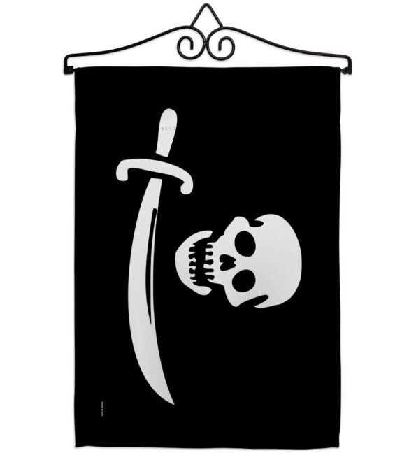 Early Bartholomew Roberts - Pirate Coastal Impressions Decorative Flags HG141193 Made In USA - Image 3