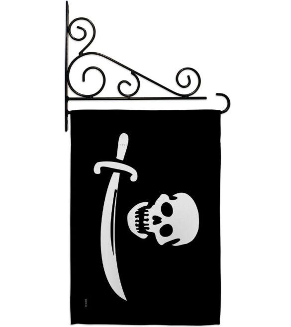 Early Bartholomew Roberts - Pirate Coastal Impressions Decorative Flags HG141193 Made In USA - Image 4