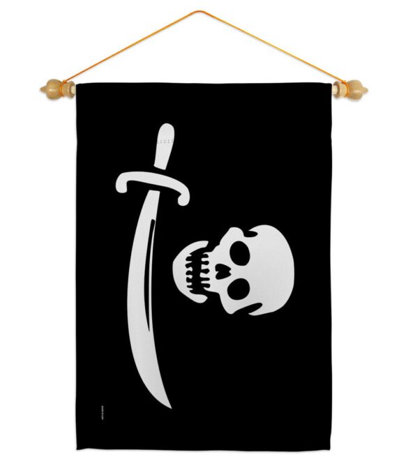 Early Bartholomew Roberts - Pirate Coastal Impressions Decorative Flags HG141193 Made In USA - Image 6
