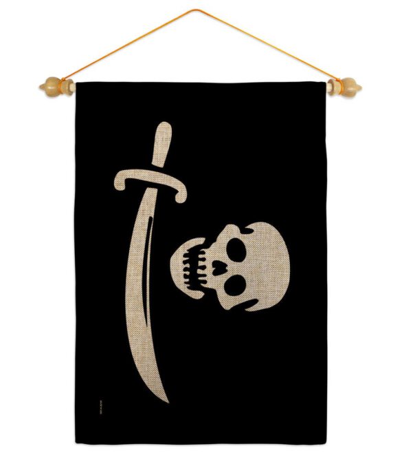 Early Bartholomew Roberts - Pirate Coastal Impressions Decorative Flags HG141193 Made In USA - Image 18