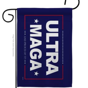 Blue Ultra Maga - Patriotic Americana Horizontal Impressions Decorative Flags HG170274 Made In USA