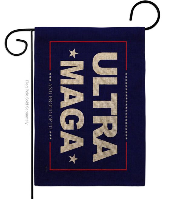 Blue Ultra Maga - Patriotic Americana Horizontal Impressions Decorative Flags HG170274 Made In USA - Image 22