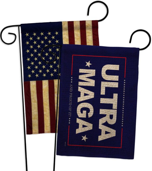 Blue Ultra Maga - Patriotic Americana Horizontal Impressions Decorative Flags HG170274 Made In USA - Image 28