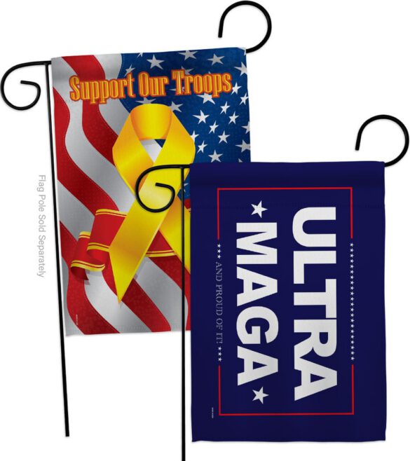 Blue Ultra Maga - Patriotic Americana Horizontal Impressions Decorative Flags HG170274 Made In USA - Image 13