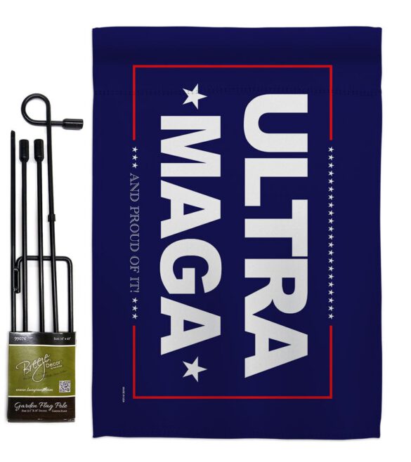 Blue Ultra Maga - Patriotic Americana Horizontal Impressions Decorative Flags HG170274 Made In USA - Image 4