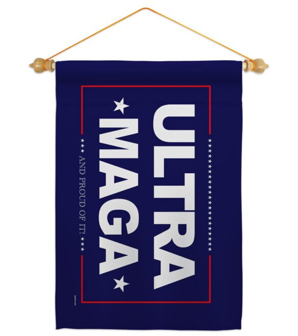 Blue Ultra Maga - Patriotic Americana Horizontal Impressions Decorative Flags HG170274 Made In USA - Image 19