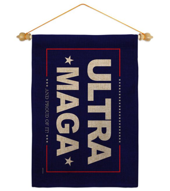 Blue Ultra Maga - Patriotic Americana Horizontal Impressions Decorative Flags HG170274 Made In USA - Image 40