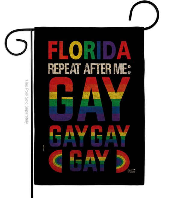 Florida Repeat After Me Gay - Support Inspirational Vertical Impressions Decorative Flags HG141314 Made In USA - Image 22