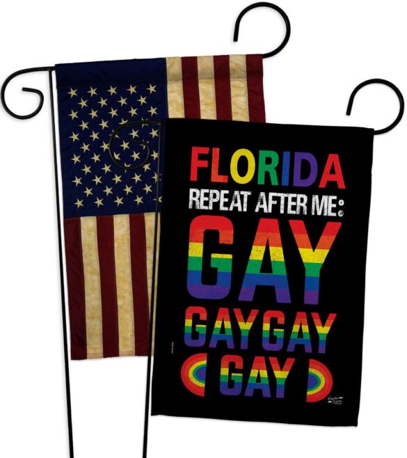 Florida Repeat After Me Gay - Support Inspirational Vertical Impressions Decorative Flags HG141314 Made In USA - Image 7