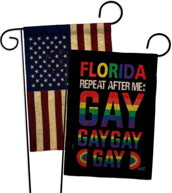 Florida Repeat After Me Gay - Support Inspirational Vertical Impressions Decorative Flags HG141314 Made In USA - Image 28