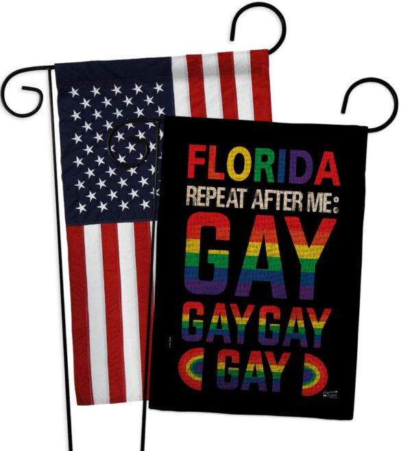 Florida Repeat After Me Gay - Support Inspirational Vertical Impressions Decorative Flags HG141314 Made In USA - Image 30