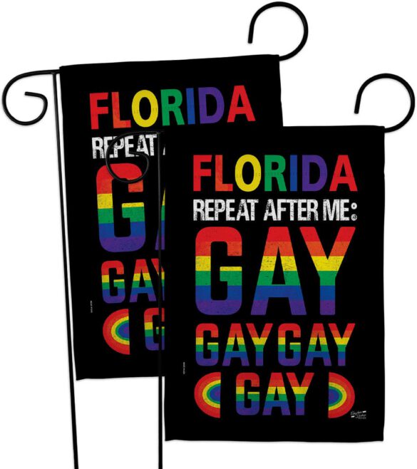 Florida Repeat After Me Gay - Support Inspirational Vertical Impressions Decorative Flags HG141314 Made In USA - Image 11