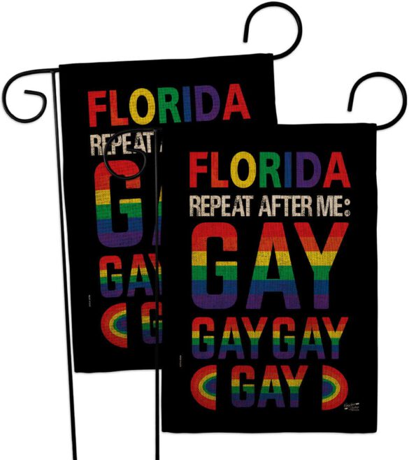 Florida Repeat After Me Gay - Support Inspirational Vertical Impressions Decorative Flags HG141314 Made In USA - Image 32
