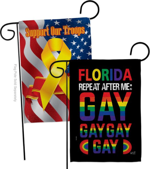 Florida Repeat After Me Gay - Support Inspirational Vertical Impressions Decorative Flags HG141314 Made In USA - Image 13