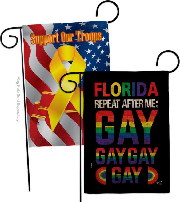 Florida Repeat After Me Gay - Support Inspirational Vertical Impressions Decorative Flags HG141314 Made In USA - Image 34
