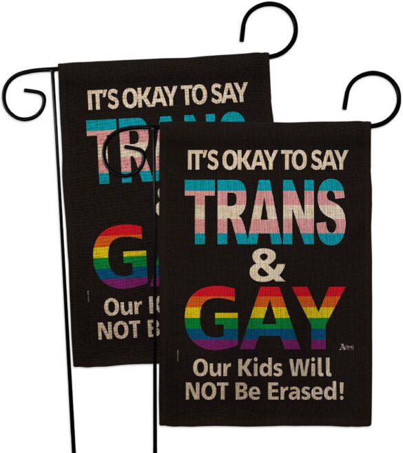 Gay Trans Rights - Support Inspirational Vertical Impressions Decorative Flags HG141315 Made In USA - Image 32