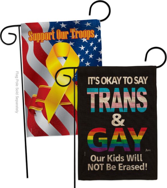 Gay Trans Rights - Support Inspirational Vertical Impressions Decorative Flags HG141315 Made In USA - Image 34