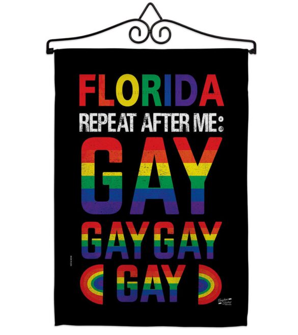 Florida Repeat After Me Gay - Support Inspirational Vertical Impressions Decorative Flags HG141314 Made In USA - Image 16